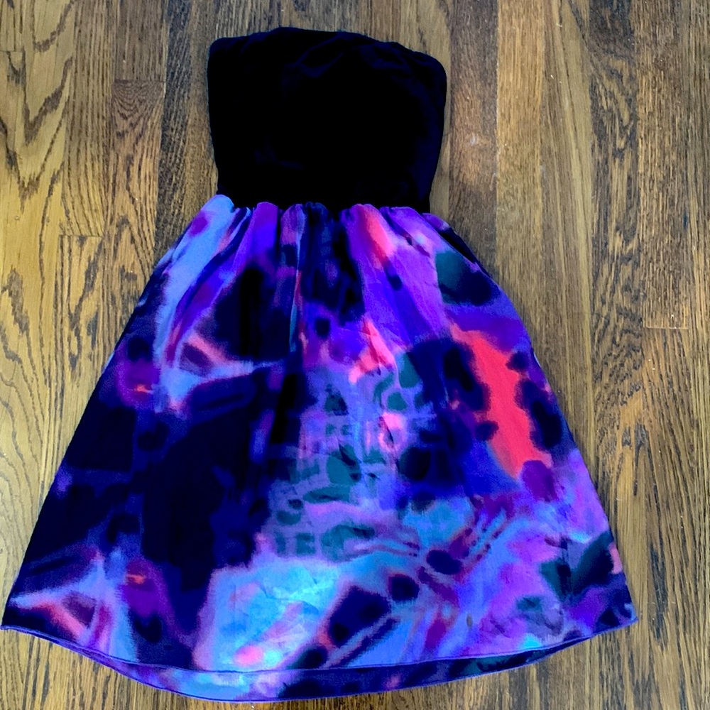 Bar III Strapless Full Skirt Mini-Dress - Size XS